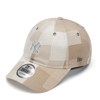 NEW ERA 纽亦华 字母缀饰拼色格纹棒球帽 NERCP3094682IBWX