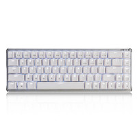 黑爵（AJAZZ）ZN锌 蓝牙双模机械键盘 有线键盘 Cherry轴 白光 68键 多设备  平板 苹果mac 白色 青轴