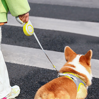 HOUYA狗狗牵引绳自动可伸缩防走丢背心式遛狗链犬猫宠物用品 3米夜光款