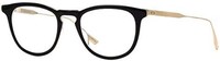 DITA 镝塔 DTX105-52-01 FALSON 眼镜框黑色 - 水晶透明 - 白金带演示镜片 52 毫米