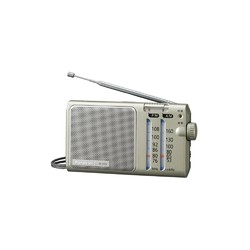 Panasonic 松下 双频段收音机银色简约RF-U155-S进口