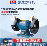 Dongcheng 东成 电动砂轮机150/200小型台式磨刀沙轮工业级三相250立式磨石机