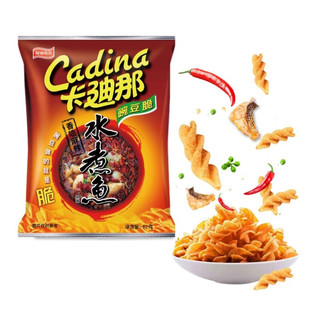 Cadina 卡迪那 豌豆脆水煮鱼味  休闲薯片零食 膨化食品 62g*2袋