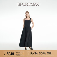 SPORTMAX 斯宝麦斯 2023夏季新款 方领吊带连衣裙2221113106