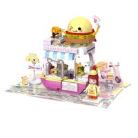 JAKI 佳奇 女孩街景:晴天泡芙积木街景系列 JK2129 暴赞汉堡