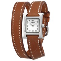 HERMÈS 爱马仕 Heure H系列 白色表盘石英女表 037962WW00