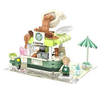 JAKI 佳奇 女孩街景:晴天泡芙积木街景系列 JK2127 精神咖啡