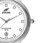 ENICAR 英纳格 石英纳米系列 955-33-2772aP 36.5mm 男士石英手表 白盘 银色精钢表带 圆形