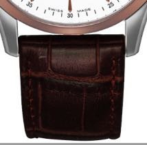 ENICAR 英纳格 红牌系列 1165-50-358MGZ 41mm 男士机械手表 白盘 棕色真皮表带 圆形