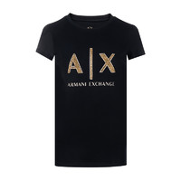 黑卡会员：Armani Exchange 阿玛尼水晶印短袖T恤女士AX3KYTRAYJC7ZBAS春季新款