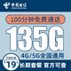  中国电信 沧海卡-19元135G流量+100分钟通话　