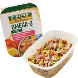 JOHN WEST 西部约翰 金枪鱼轻食餐沙拉170g*6 方便米饭 饱腹食品