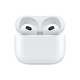 百亿补贴：Apple 苹果 AirPods 3 半入耳式蓝牙耳机+闪电充电盒