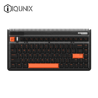IQUNIX OG80橙黑 机械键盘 三模热插拔客制化键盘 无线蓝牙游戏键盘 83键电脑键盘 TTC金粉轴无光版