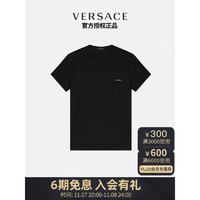 范思哲（VERSACE）23春夏男装简约棉质T恤黑色6