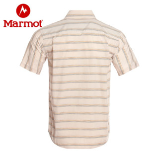 Marmot土拨鼠新款运动户外男透气休闲透气短袖衬衫