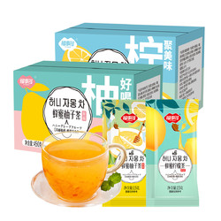 FUSIDO 福事多 蜂蜜柚子茶柠檬茶冲饮果茶酱泡水喝的饮品小袋便携装