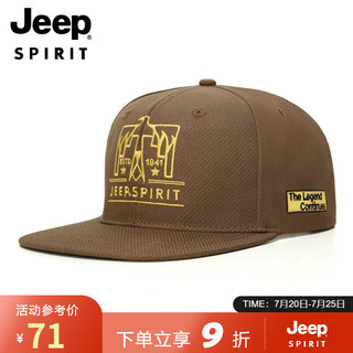 PLUS会员：Jeep 吉普 帽子男女士棒球帽时尚潮流夏季鸭舌帽防晒遮阳帽休闲白搭太阳帽