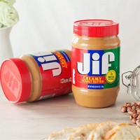 JIF 积富 花生酱美国进口健身早餐颗粒柔滑面包涂抹酱拌面火锅蘸料