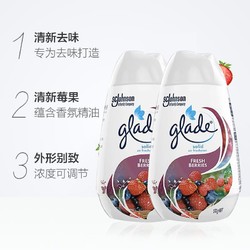 Glade 佳丽 车载香薰固体清香剂170g*2瓶车内香水香氛高档持久清新莓果