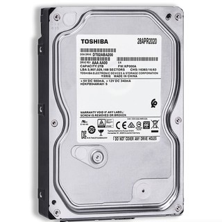 TOSHIBA 东芝 DT02ABA系列 3.5英寸 台式机硬盘 2TB（5400rpm、128MB） DT02ABA200