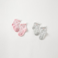 戴维贝拉 儿童袜子2023夏季儿童小女孩短袜宝宝透气弹力袜