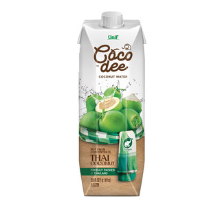 统一 cocodee 100%天然椰子水 NFC果汁饮料 泰国进口 1L 单瓶装