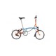 BROMPTON 日本直邮BROMPTON 小布折叠自行车22 S6L CL {CLOUD BLU/FIRE COR