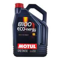 MOTUL 摩特 全合成汽车机油 8100 ECO NERGY 0W-30 A5/B5 SL 5L/桶 欧洲进口