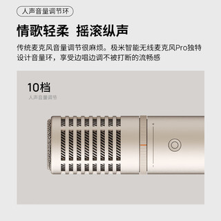 XGIMI 极米 智能无线麦克风Pro(双支版) 一键联动开机 语音点歌切歌 专属定制咪芯 6种音效