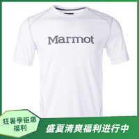 MARMOT/马魔山春夏透气棉休闲舒适速干男款圆领短T恤户外-41760