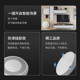 平头熊智能平头熊平头熊无线开关 米家蓝牙mesh直连 场景开关免布线多控纽扣随意贴 PTX无线开关（蓝牙Mesh版）