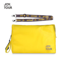 JOYTOUR 旅行洗漱包 出差旅游便携式防水多功能化妆包斜跨包肩带手提包大容量收纳包收纳袋洗浴包 黄色