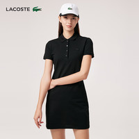 法国拉科斯特 LACOSTE女装夏季新款法式短袖POLO连衣裙女|EF5473 031/黑色 38/M