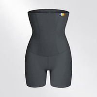 EverKeep观塑收腹提臀裤女ek产后塑形收腹收肚高腰塑形美体束身裤 显瘦黑色 M码