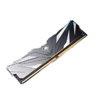 Netac 朗科 越影II系列 DDR4 3600MHz 台式机内存 马甲条 黑色 8GBx2