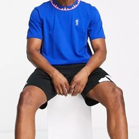 adidas 阿迪达斯 尤文图斯足球俱乐部logo 蓝色T恤