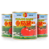 半球红 新疆番茄酱198g罐头无添加剂0脂肪纯西红柿调味料蕃茄酱 半球红198g