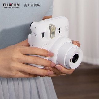 FUJIFILM 富士 instax mini12立拍立得相机3英寸相纸一次成像旅游相机礼盒 茉莉白 相纸组合