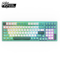 ROYAL KLUDGE RK98 98键 2.4G蓝牙 多模无线机械鼠标 春晓 粉轴 RGB