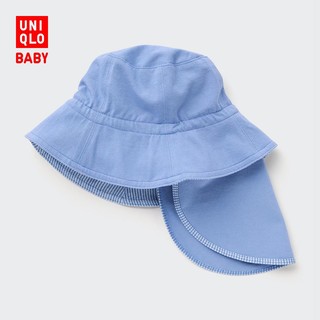 UNIQLO 优衣库 防晒帽 婴儿/幼儿/宝宝 防紫外线帽子( 护颈 可脱卸)454976