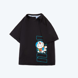 Doraemon 哆啦A梦 运动系列夏季新款男童T恤短袖儿童上衣男孩清凉透气休闲运动半袖