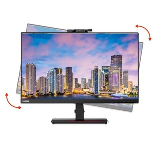 （ThinkVision） IPS屏纤薄窄边框 升降旋转可壁挂 电脑办公显示器 T24v-30 （VGA+HDMI+DP）