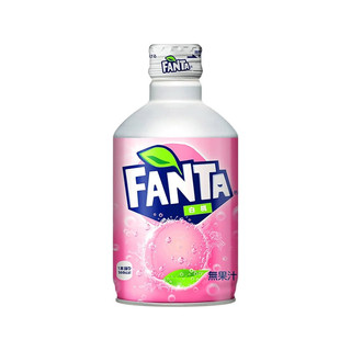 可口可乐（coca cola）日本原装进口饮料FANTA芬达白桃果味汽水子弹头瓶身300ml碳酸饮料 *24罐