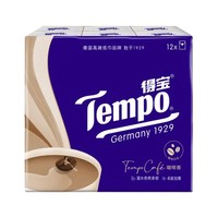 Tempo 得宝 手帕纸 4层7片12包 咖啡香（210*210mm）