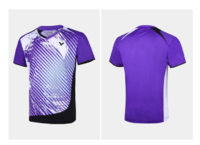 VICTOR 威克多 羽毛球服 SNOOPY史努比联名针织运动服 男款T恤T1-4005/J紫色 S