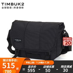 TIMBUK2 天霸 邮差包单肩包男信使包潮流休闲旅行运动斜挎包帆布包男女环保料 音速黑 S