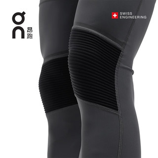 On昂跑 男士新一代轻量保暖运动紧身长裤Tights Long Shadow/Black深灰/黑 XXL