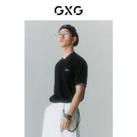 PLUS会员：GXG 立领短袖POLO衫 GD1240526E