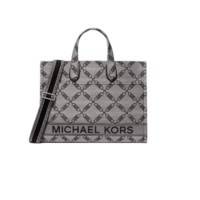 MICHAEL KORS 迈克·科尔斯 菱形格链印花系列 女士斜挎包 30S3G3GT3J 米白/黑色 大号